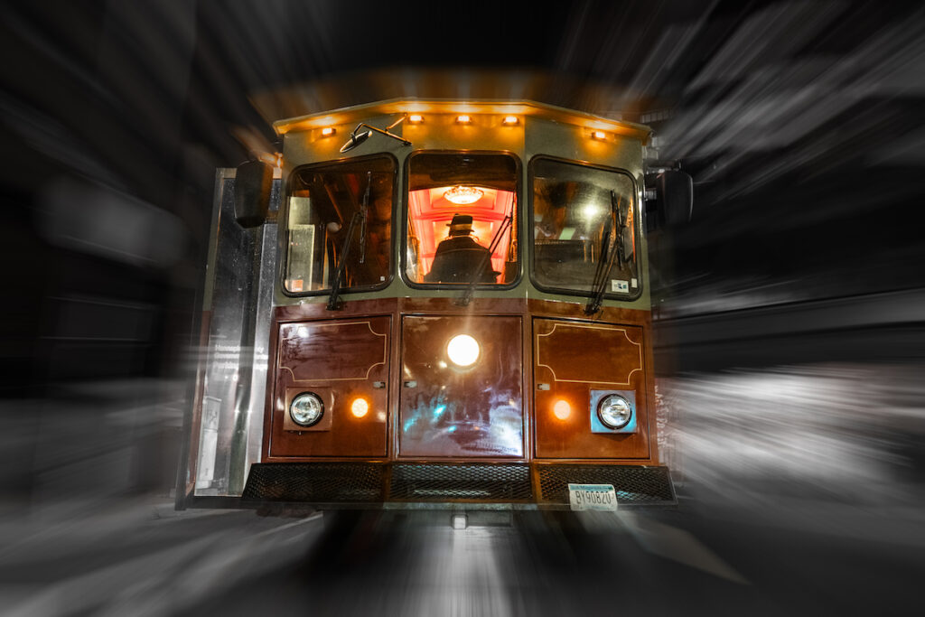 Haunted stories on the Minneapolis Trolley. Something fun to do