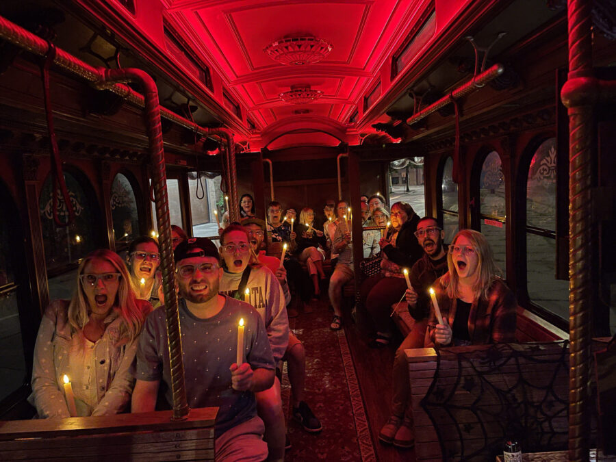 Inside the terrifying Trolley on one of the top Tours in MInnesota