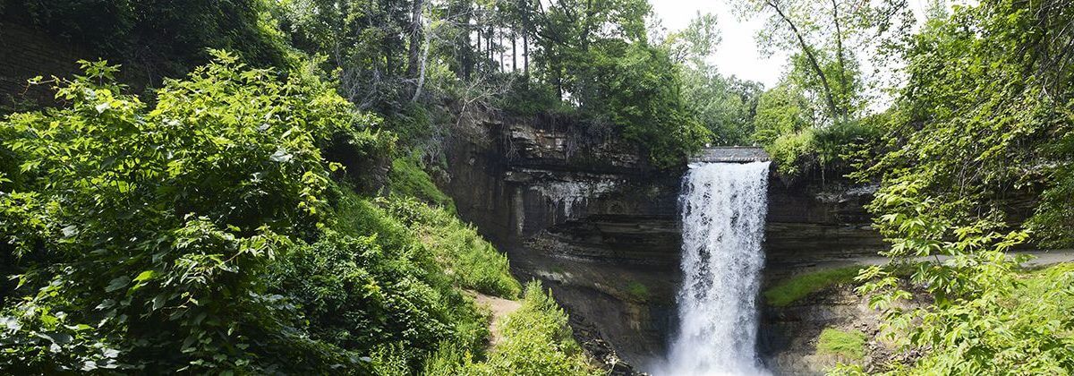 Minnehaha Falls in Minneapolis, an easy half-day trip from downtown over Labor Day weekend.