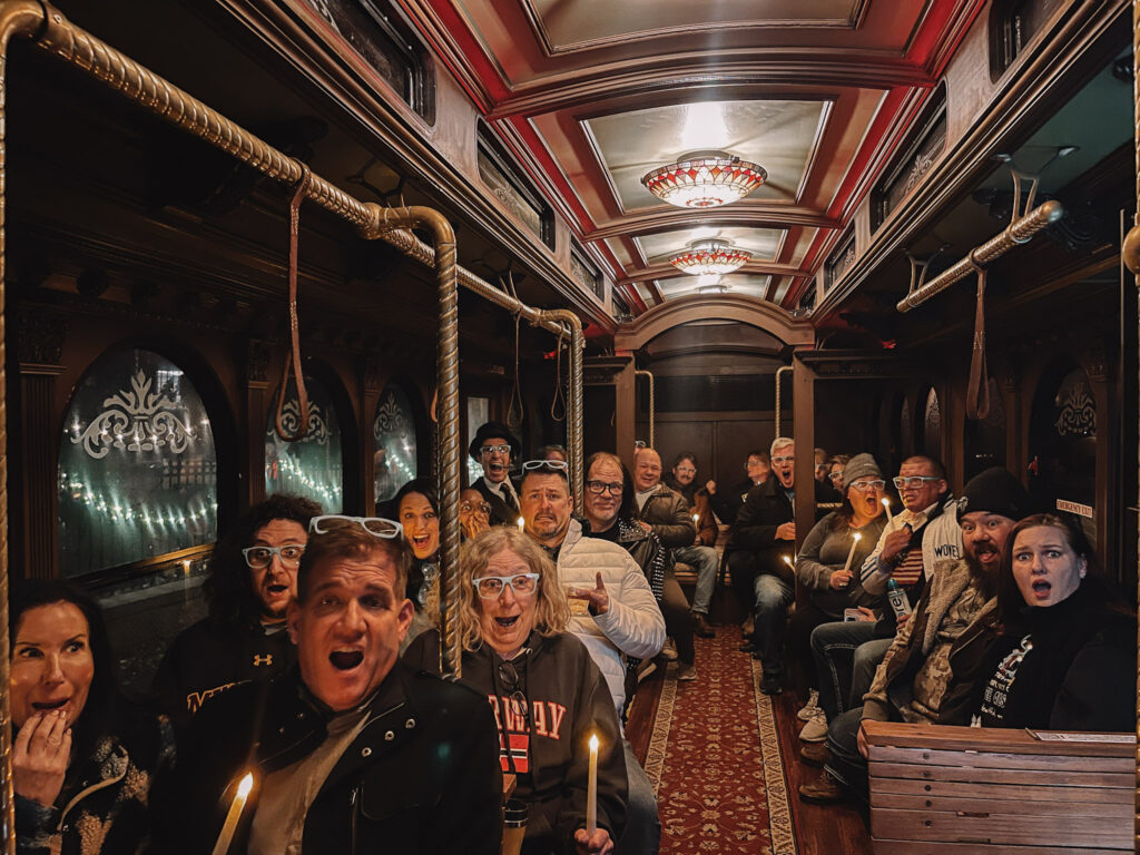 Guests on the Trolley doing things in Minneapolis