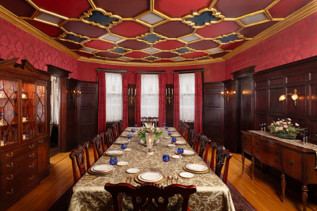 Enchanting Dining Room at the mansion at 300 Clifton 